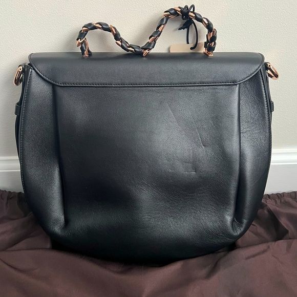 Roberto Cavalli Medium Black Leather Handbag NWT $1495 - Picture 11 of 14